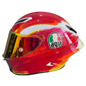 Casco de moto veloz